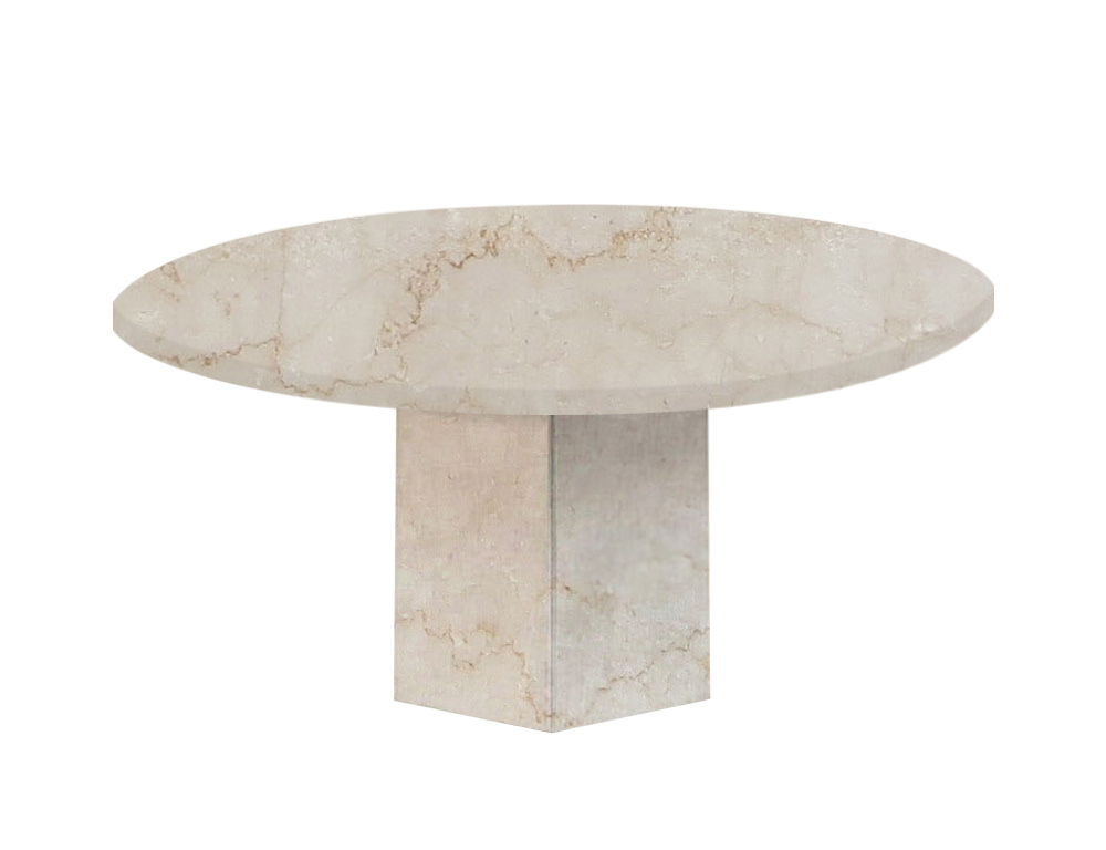 Botticino Classico Gala Round Marble Dining Table