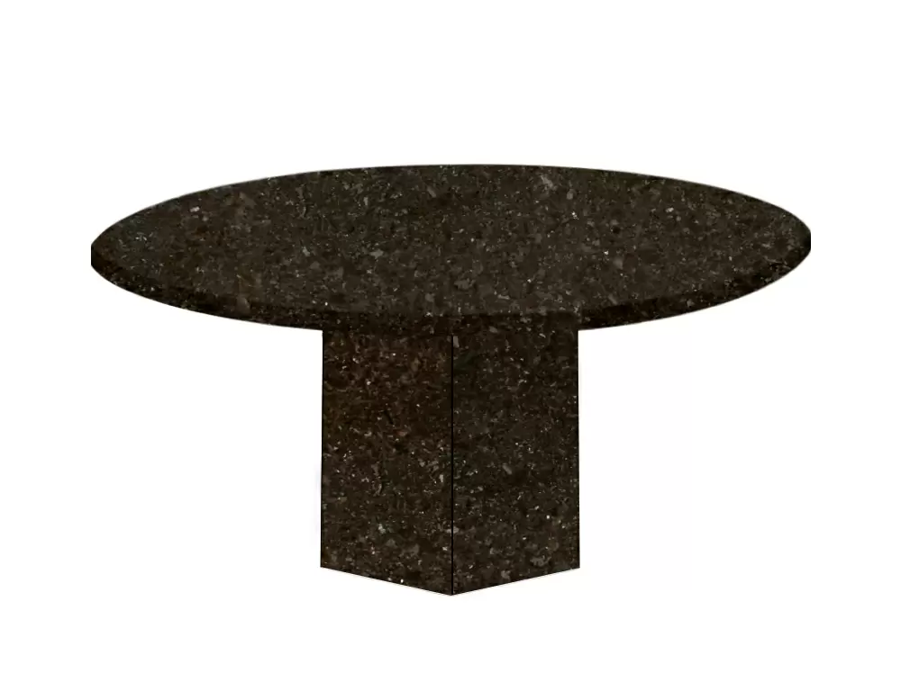 Antique Brown Gala Round Granite Dining Table