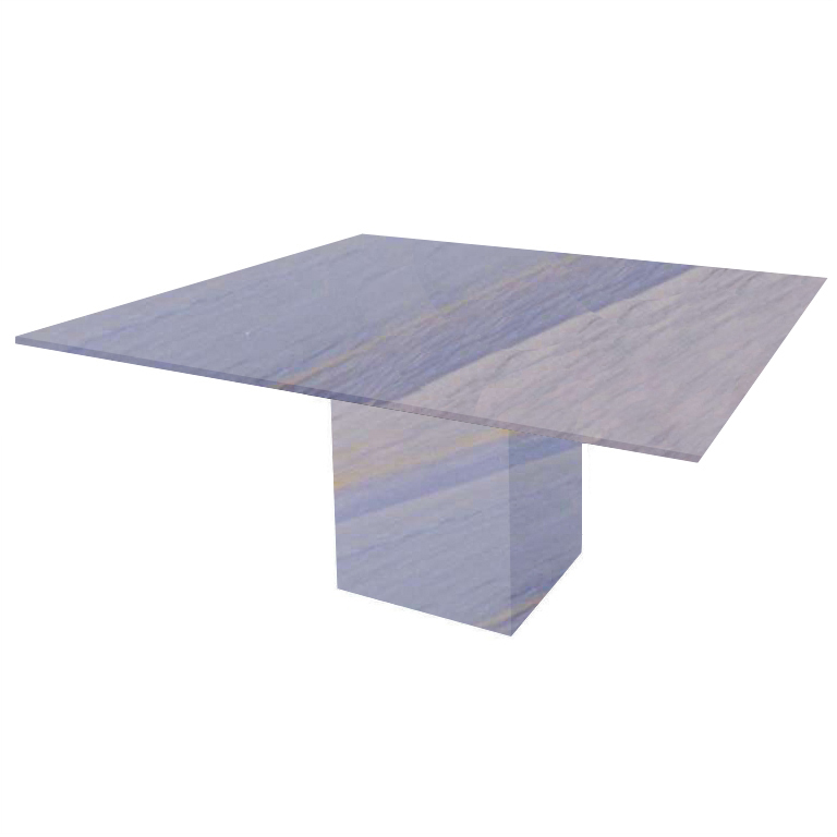 Azul Macaubas Bergiola Square Granite Dining Table