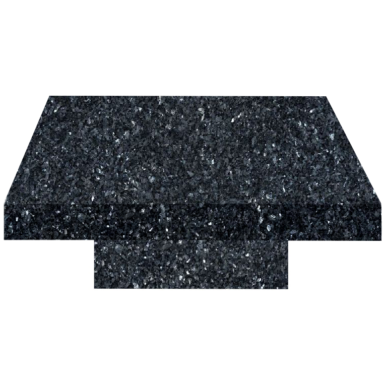 Blue Pearl Square Solid Granite Coffee Table