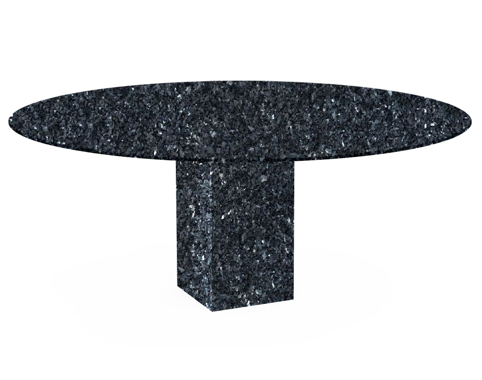 Blue Pearl Arena Oval Granite Dining Table