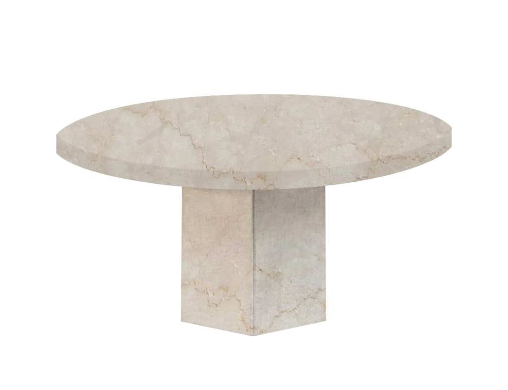 Botticino Classico Santa Catalina Round Marble Dining Table