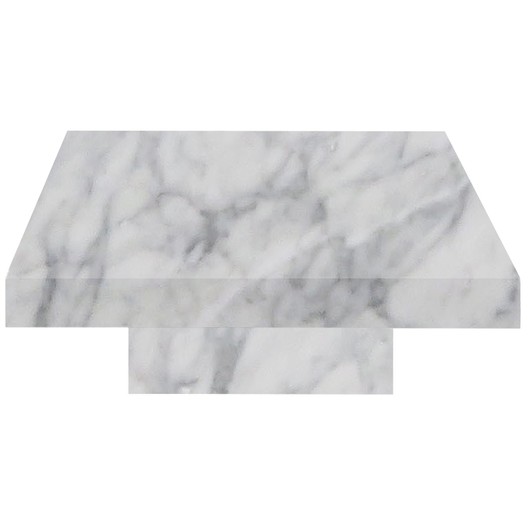 Carrara Square Solid Marble Coffee Table