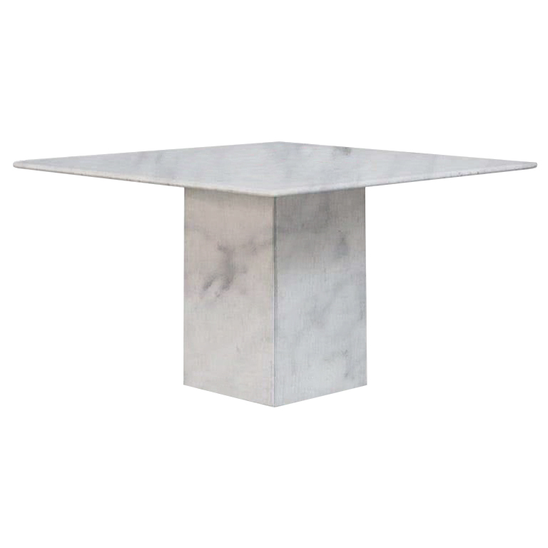 Carrara Small Square Marble Dining Table