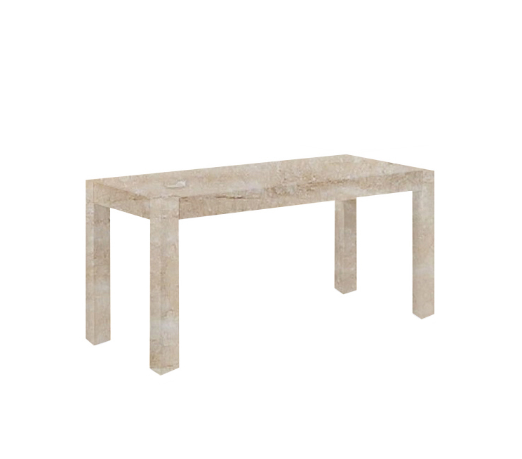 Classic Roman Canaletto Solid Travertine Dining Table
