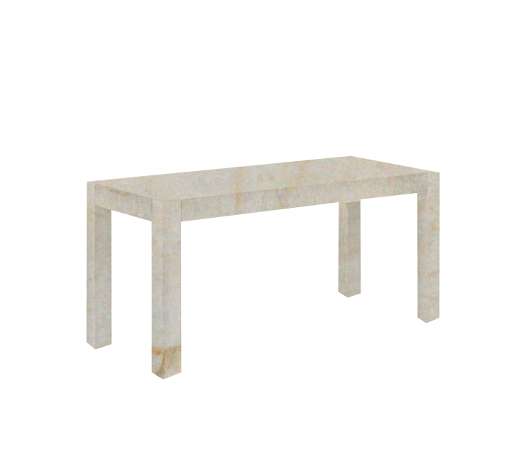 Crema Marfil Canaletto Solid Marble Dining Table