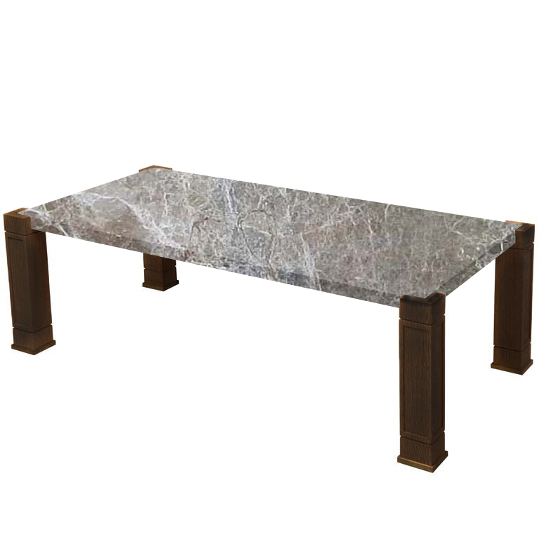 Faubourg Emperador Coffee Table with Walnut Legs