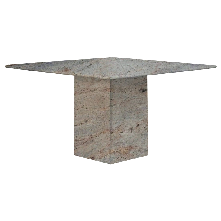 Ivory Fantasy Small Square Granite Dining Table