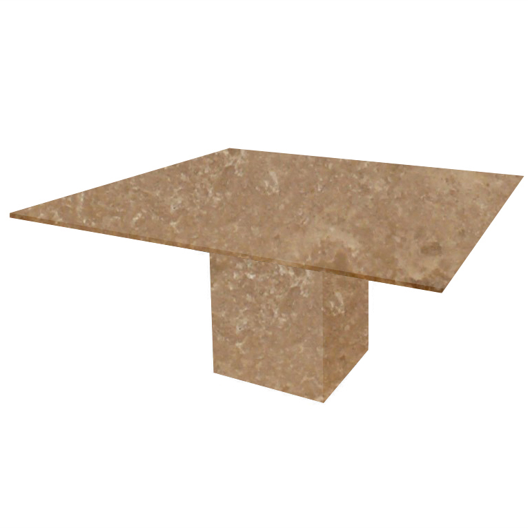 Noce Bergiola Square Travertine Dining Table