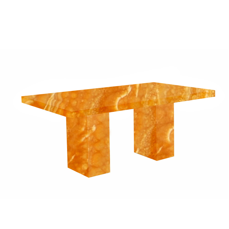 Orange Codena Onyx Dining Table