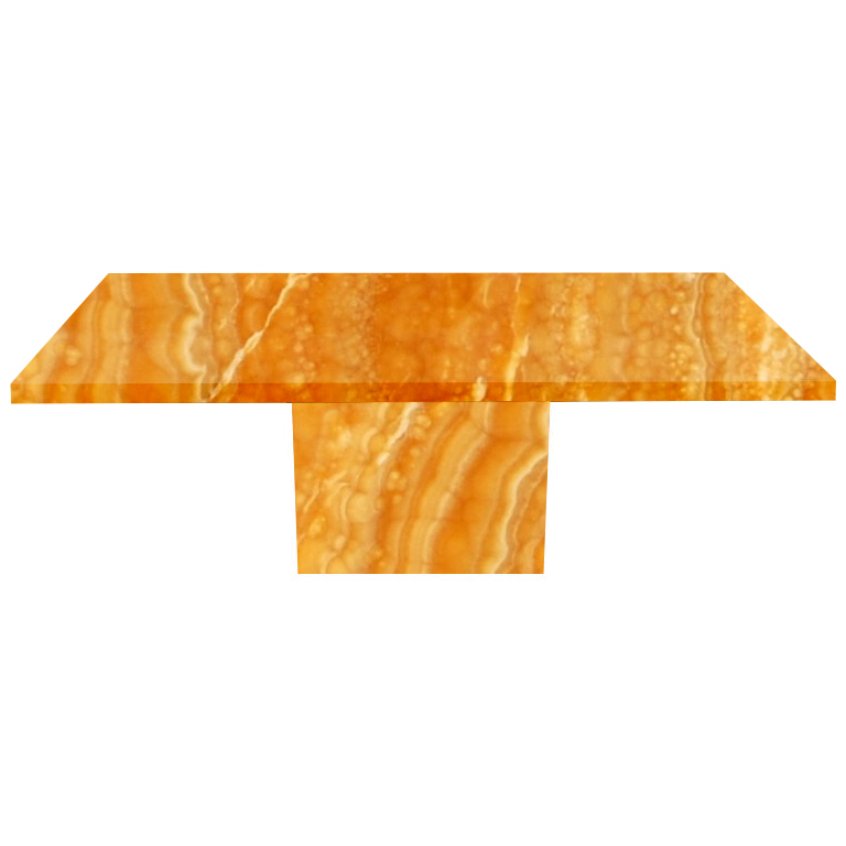 Orange Torano Onyx Dining Table