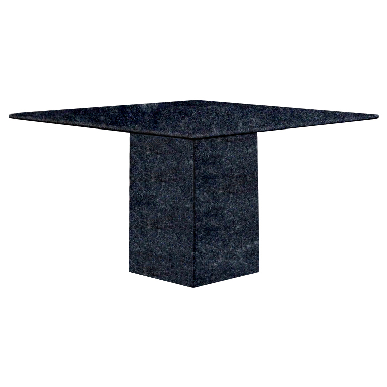 Steel Grey Small Square Granite Dining Table