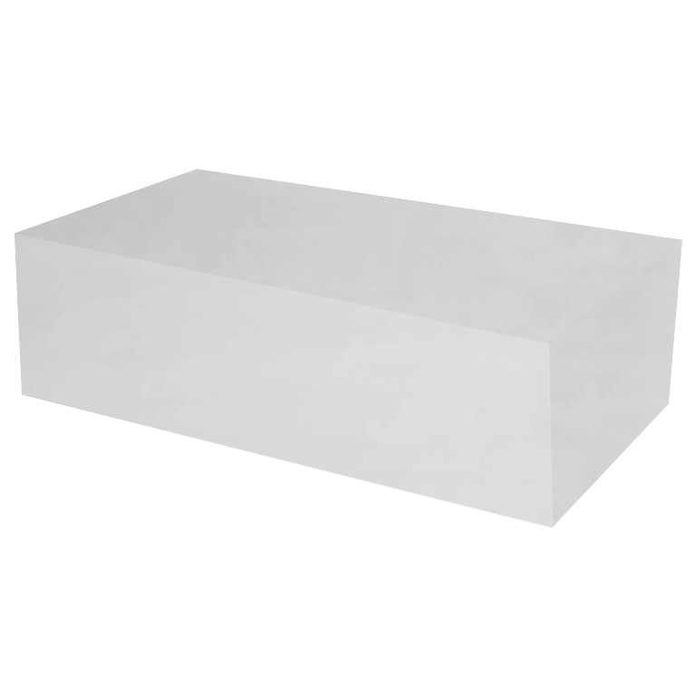 Thassos Rectangular Solid Marble Coffee Table