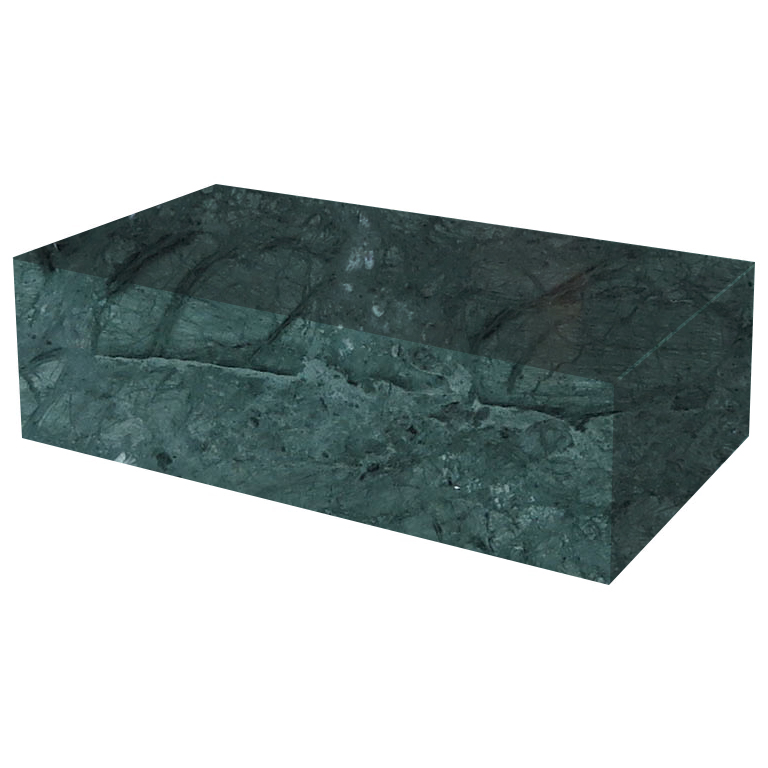 Verde Guatemala Rectangular Solid Marble Coffee Table