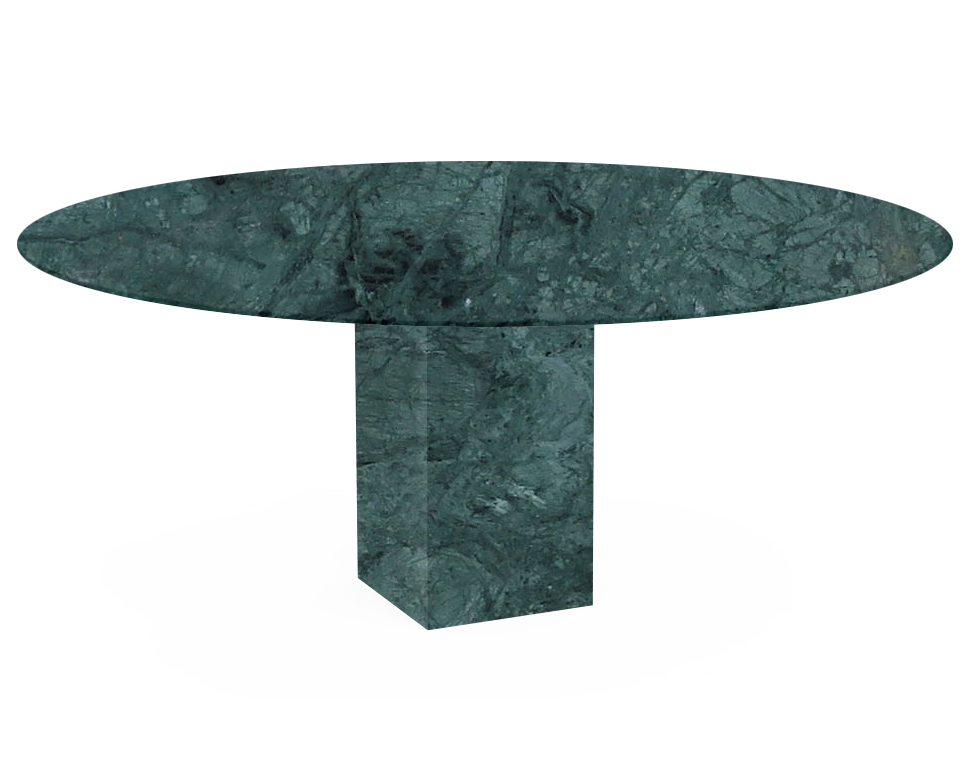 Verde Guatemala Arena Oval Marble Dining Table