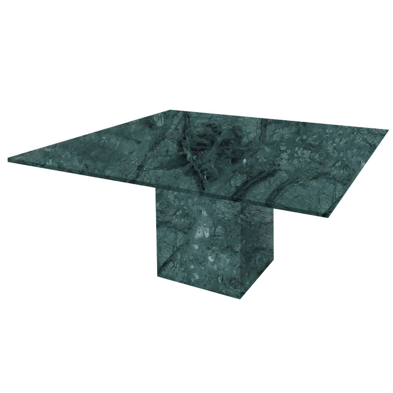 Verde Guatemala Bergiola Square Marble Dining Table