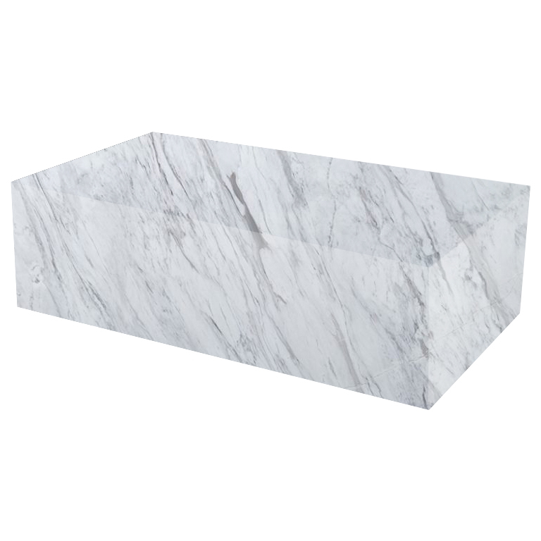 Volakas Rectangular Solid Marble Coffee Table